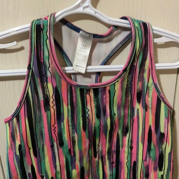 Ivivva Neon Vertically Striped Tank Top - Picture 2 of 6
